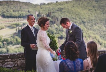 Fun wedding officiant Italy